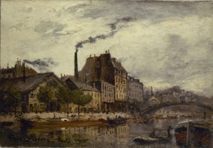 Canal Saint-Martin, quai de Valmy de Frank Myers Boggs