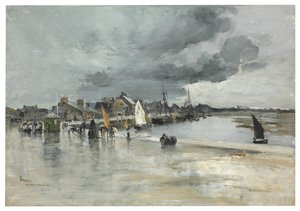 Puerto en St. Vaast, La Haya, 1882 de Frank Myers Boggs