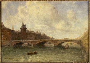 El puente del Cambio y el muelle del Reloj de Frank Myers Boggs