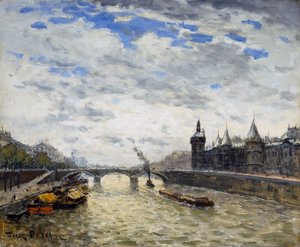 El Sena, París (óleo sobre lienzo) de Frank Myers Boggs