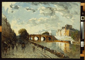 El Sena en París, Quai des Augustins, 1922