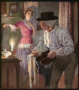 La aventura romántica del Sr. Pickwick (litografía en color) de Frank Reynolds