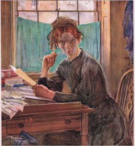 Sally Brass, c.1920 (litografía en color) de Frank Reynolds