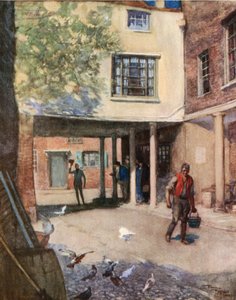 The Bull Inn, Rochester (litografía en color)