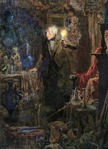 The Old Curiosity Shop (litografía en color) de Frank Reynolds