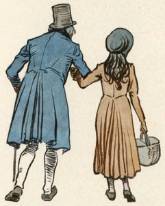 La vieja tienda de curiosidades: Ilustración de la portada (litografía en color)