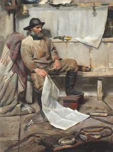 El pescador, 1890 de Frank Richards