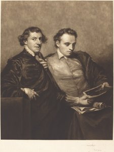 Retrato de dos caballeros de Frank Short, after Sir Joshua Reynolds