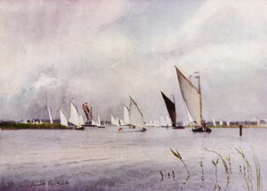 Norfolk Broads: Regata en Hickling de Frank Southgate