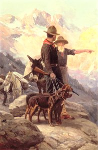La caza en la montaña de Frank Tenney Johnson