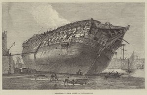 Desguace del HMS Queen en Rotherhithe de Frank Watkins