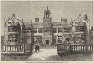 Ingestre Hall, Staffordshire, destruido por el fuego el jueves, 12 de octubre de Frank Watkins