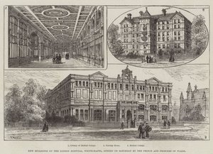 Nuevos Edificios del Hospital de Londres, Whitechapel, inaugurados el sábado por el Príncipe y la Princesa de Gales de Frank Watkins