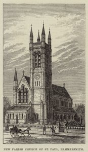 Nueva iglesia parroquial de San Pablo, Hammersmith de Frank Watkins