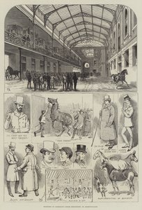 Bocetos en el depósito de caballos de Aldridge, St Martin