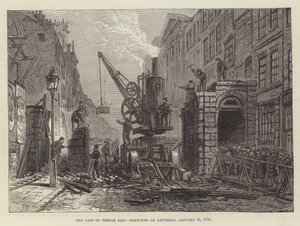El último de Temple Bar, dibujado el sábado, 12 de enero de 1878