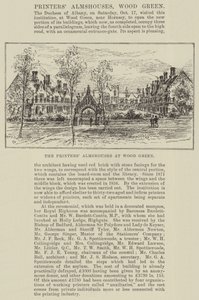 Las casas de beneficencia de los impresores en Wood Green de Frank Watkins