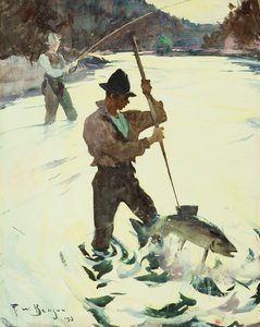 Pesca con arpón de Frank Weston Benson