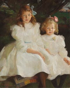Dos niñas pequeñas de Frank Weston Benson
