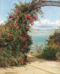 Un jardín junto al mar de Frank William Warwick Topham