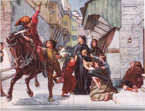 Trayendo noticias de alivio a Florencia, ilustración de 