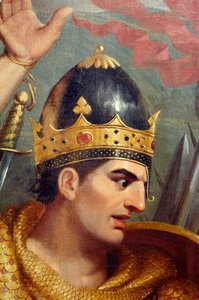 Detalle de la batalla de Hastings de Frank William Wilkin