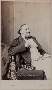 Retrato del compositor Friedrich von Flotow 1812-1883, 1883 de Frankfurt . Photo studio J. Schäfer