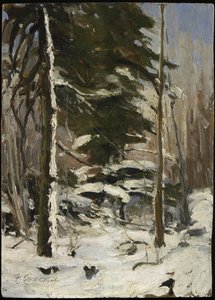 Borde del bosque, c.1914 de Franklin Carmichael