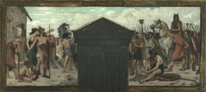 Boceto para el ayuntamiento del distrito XV: La Patrie, entre 1883 y 1884 (óleo sobre lienzo) de François Alfred Delobbe