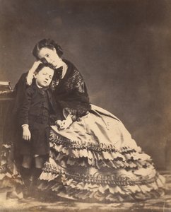 Emperatriz Eugenia y el Príncipe Imperial de François Benjamin Maria Delessert.