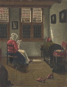 Una Mujer Leyendo, después de Pieter Janssens Elinga, 1846-47