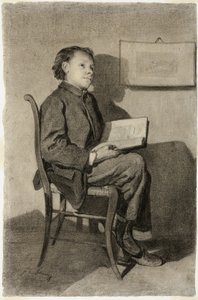 Niño leyendo de François Bonvin