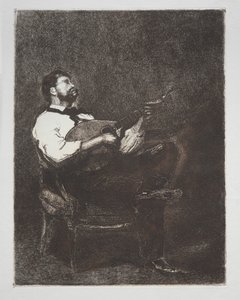 Guitar Player de François Bonvin