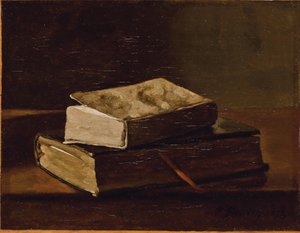 Naturaleza muerta con dos libros