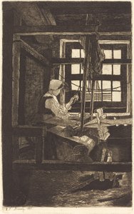 La tejedora de François Bonvin