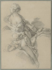 Estudio de una mujer (Clytia); estudio preparatorio para 