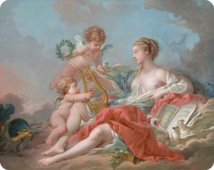 Alegoría de la música de François Boucher