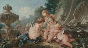 Cupidos en conspiración de François Boucher