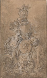 Diseño para un monumento funerario de François Boucher