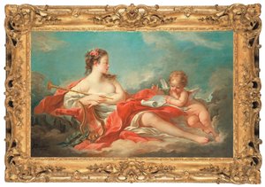 Erato, la Musa de la Poesía Amorosa de François Boucher