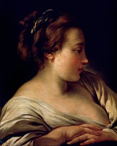 Cabeza de una niña de François Boucher