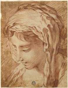 Cabeza de mujer de François Boucher