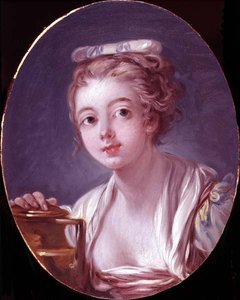 Cabeza de una niña, o La lechera de François Boucher