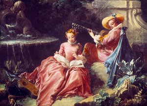 La lección de música de François Boucher
