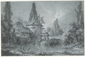 Paisaje con una torre, cerca de Beauvais