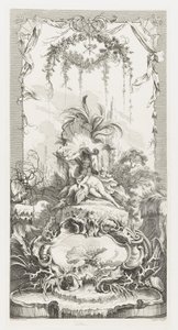 Leda en Nouveaux Morceaux pour des paravents (Nuevos conceptos para pantallas) de François Boucher