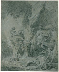 Mucio Escévola Poniendo Su Mano en el Fuego de François Boucher