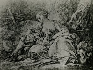 Camino al mercado de François Boucher