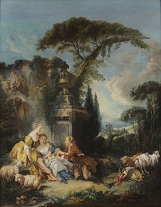 Escenario pastoral de François Boucher