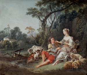 ¿Piensa en las uvas?, 1747 de François Boucher